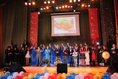 Вьетнамцы на Украине и в Швеции встретили Новый год по лунному календарю - ảnh 1
